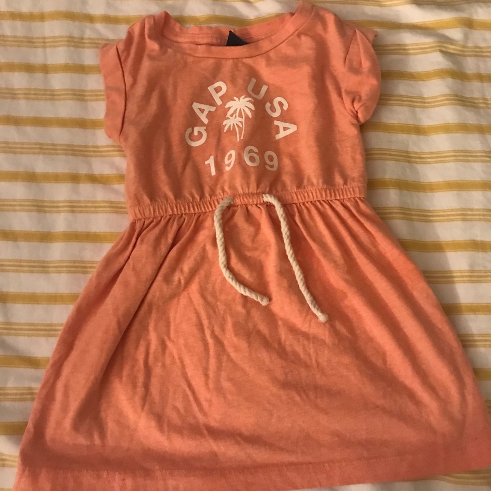 Coral toddler dress